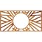 Ekena Millwork Hoover Architectural Grade PVC Pierced Medallion, 16"W x 8"H x 5 7/8"ID x 1/2"P, Antiqued Copper CMPP16X08HOACO - alternate 1